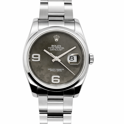 2020 Rolex Datejust Brown Floral Dial Stainless Steel Automatic