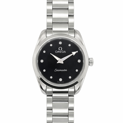 Ladies Omega Seamaster Aqua Terra Watch Diamond Dial